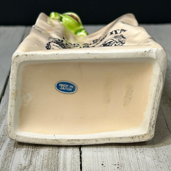 Vintage Souvenir I Had a Bag of Fun in South Dakota Frog Pencil Holder JAPAN - Picture 4 of 7